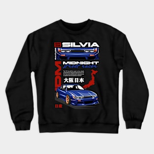 Silvia SR13 Midnight Street Racer Crewneck Sweatshirt